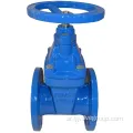 F4 DUCTILE IRON MANUAL 100MM RATBER VALVE مع رسم تجميع